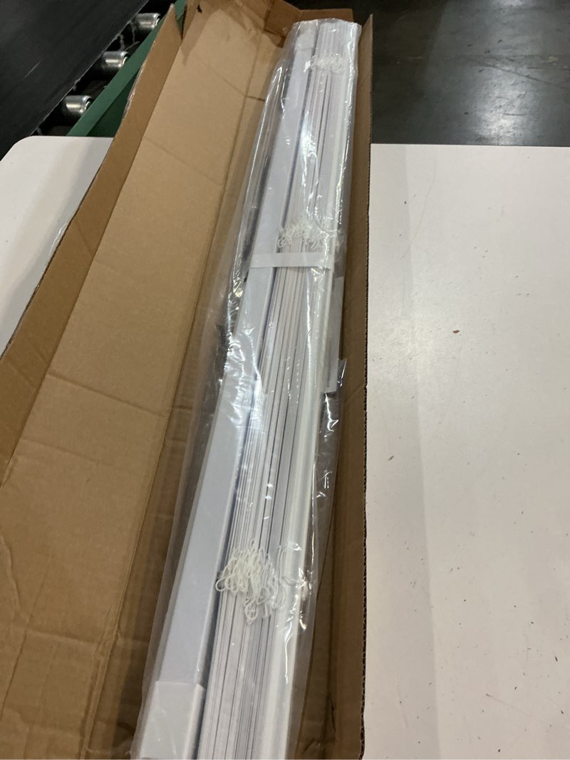 Condition photo showing New/Like New for cordless cellular shades, no drill no tools honeycomb window blinds, blackout light blocking cellular shades for window, thermal insulation blinds, easy to install, white 20" w x 48" h blackout white 20"w x 48"h