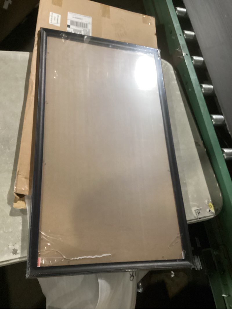 Condition photo showing As Is for a plus max 8x16 picture frame, black engineered wood frame for 8 x 16 inch picture poster photo, light weight 8 by 16 frame with wood-grain for wall - 1 pack/black/8"x16" black 8x16 1 pack