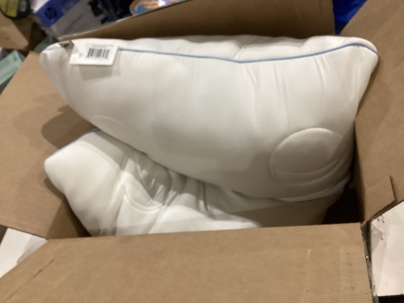 Condition photo showing As Is for allswell nightside cooling pillow with dual function fill, standard/queen