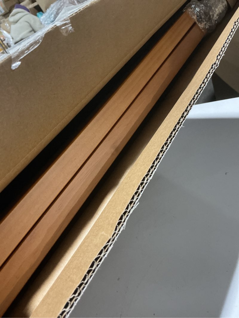 Condition photo showing Good Condition for Ingenuity Wood Banister & Stair Safety Pet and Baby Gate, 32"-48" Wide, 33" Tall, Install Banister to Banister or Wall, or Wall to Wall in Doorway or Stairway, Banister and Hardware Mounts - Cherry Oak