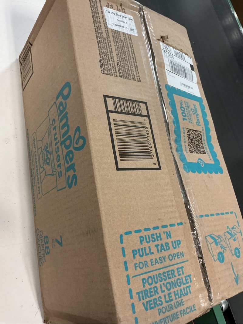 Condition photo showing New/Like New for pampers diapers - cruisers 360 - size 7, 88 count, babyproof up to 100% leakproof pull-on diaper size 7 88