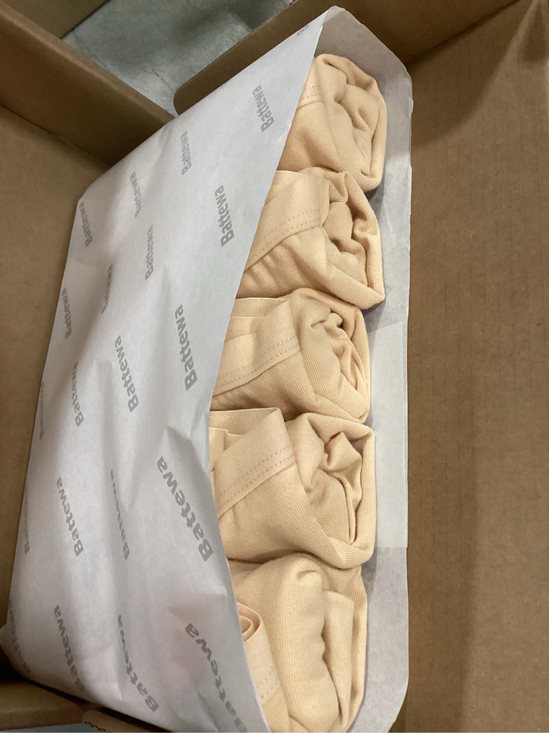 Condition photo showing Good Condition for battewa washable absorbency incontinence regular underwear for women, reusable leak proof protection panties for bladder leakage(5beige, medium, 5 pack) beige medium