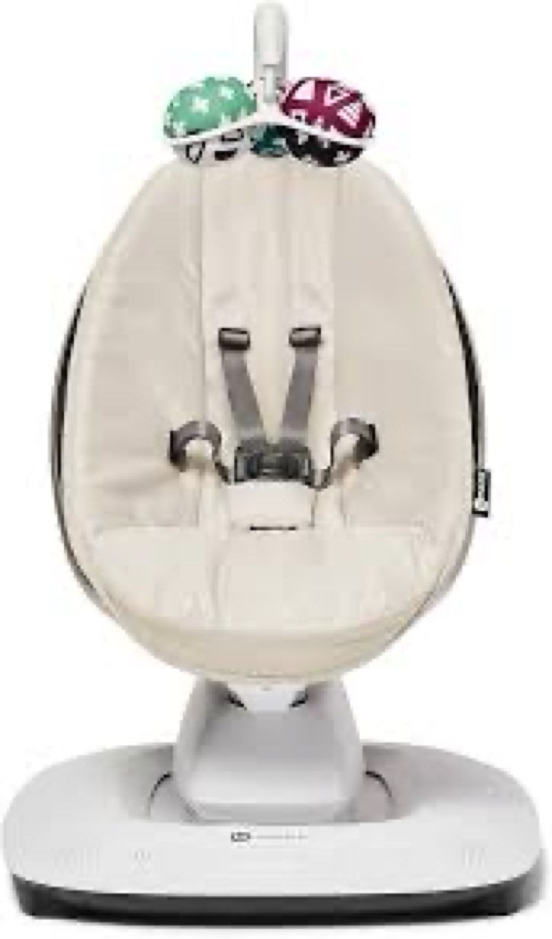 4moms MamaRoo Multi-Motion Baby Swing, Bluetooth Enabled with 5 Unique Motions, Birch