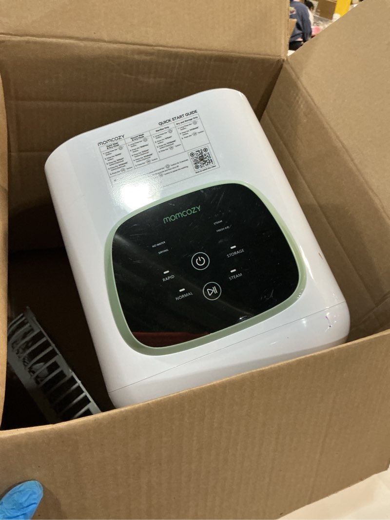 Condition photo showing As Is for momcozy kleanpal pro baby bottle washer, sterilizer & dryer - all-in-one cleaning machine for bottles, pump parts & baby essentials - time-saving & effortless care