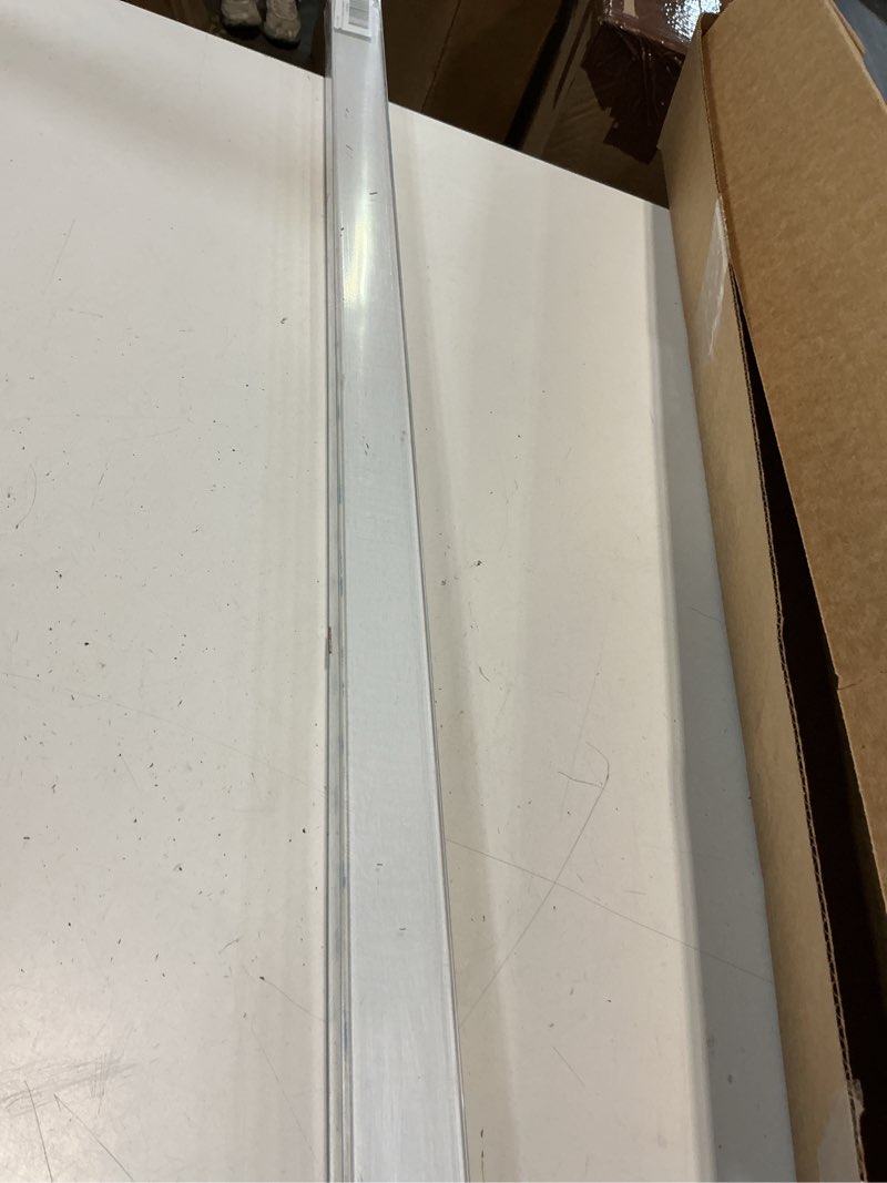 Condition photo showing Good Condition for zstarr pvc light blockers blackout light blockers side tracks for window shades and blinds side tracks for blackout shades easy to instal light blocking strips for bedroom (white, 58",2pcs) l-shaped white-2pcs 58‘’