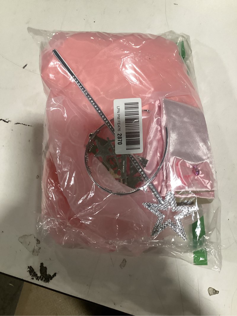 Condition photo showing New/Like New for Witch Costume Princess Dress for Girls Little Kids Princess Dress Up Clothes Cape for Girls Bubble Tulle Sequins Pink #2 11-12 Years