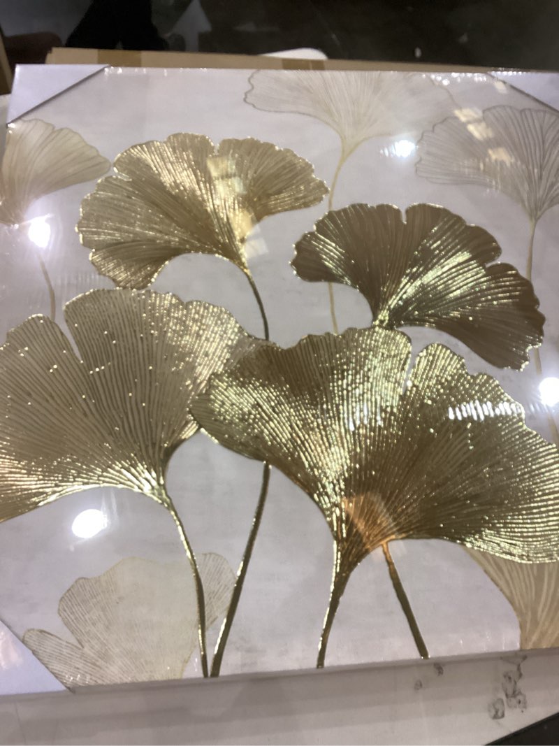 ONQendDv Wall decor,modern wall art,Ginkgo Leaf Metal Wall Art, Hanging Wall Art Sculpture, Gold Ginkgo Leaves Wall Decor, Hotel Cafe Decoration, for Living