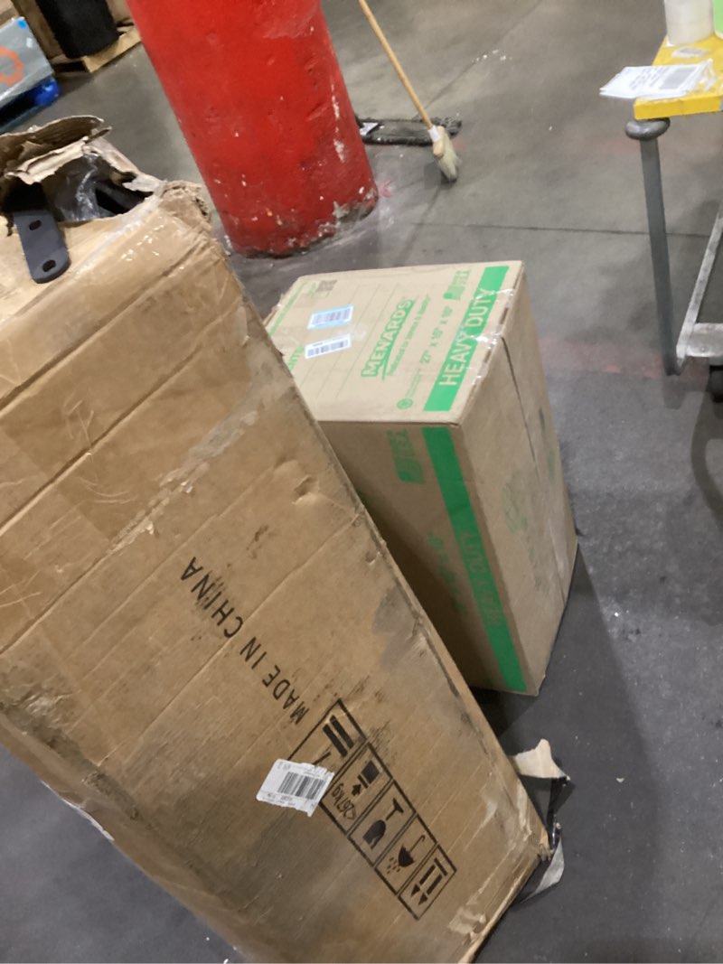 Condition photo showing As Is for similar to stock photo * incomplete *dwvo 55\" convertible sofa bed, 3-in-1 sleeper sofa with pull-out bed, linen futon couch with adjusta