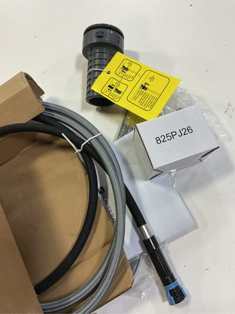 Condition photo showing As Is for McKenna Single-Handle Pull-Out Sprayer Kitchen Faucet in Stainless Steel with TurboSpray and Fastmount