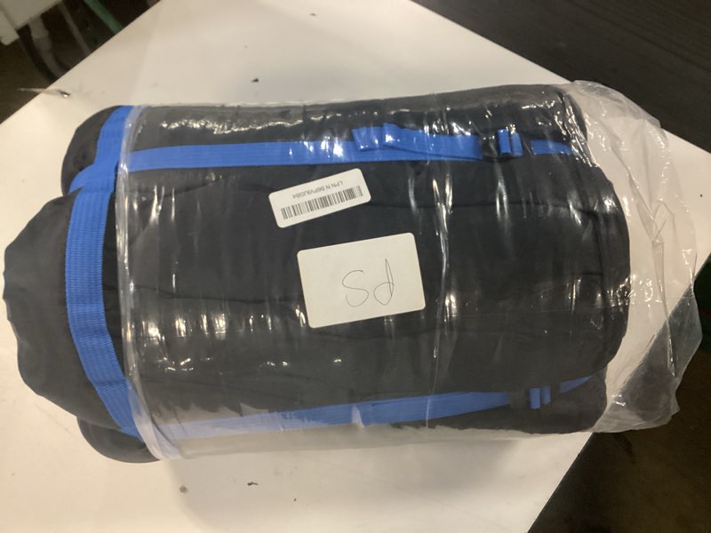 Condition photo showing New/Like New for 0 degree winter sleeping bags for adults camping (450gsm) - temp range (5f–32f) portable waterproof compression sack- camping sleeping bags for big and tall in env hoodie: backpacking hiking 4 season