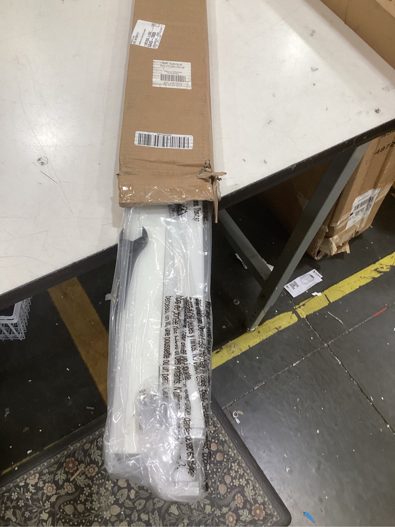 Condition photo showing As Is for lazblinds no tools no drill cordless cellular shades, light filtering honeycomb shades for home, thermal insulation blinds for windows, 34" w x 48" h, white light filtering-white 34" w x 48" h