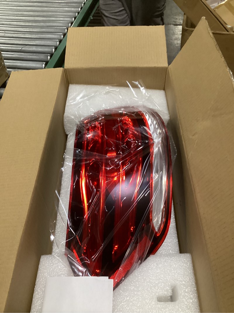 Condition photo showing As Is for led tail light assembly compatible with 2014-2016 mercedes benz w212 e-class e250 e300 e350 e400 e550 e63 outer rear lamp replaces 2129061303 driver side driver left side