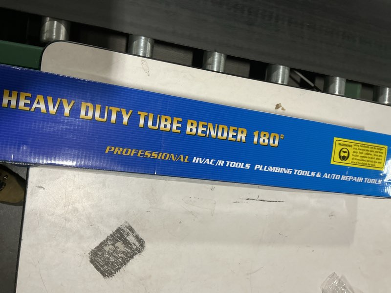pipe bender 1/2" heavy duty tubing bender tube bender roller 180° hvac copper tool for copper pipe, 