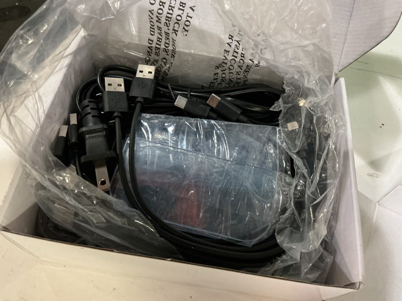Condition photo showing New/Like New for mstjry charging station for multiple devices : 5 port multi usb-a charger stations multi-device organizer charging dock designed for iphone ipad cell phone tablets (7 short cables included), gunmetal