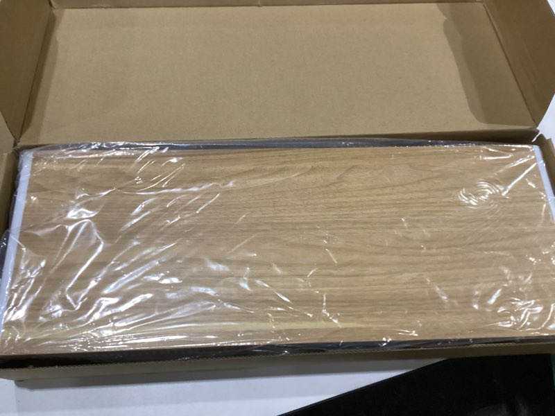 Condition photo showing New/Like New for loukin Monitor Stand Riser for Desk, 22.4" x 8.3" Larger Computer Stand for Laptop, PC, Printer, Sturdy Desktop Computer Shelf with Non-Skid Rubber, Home Office, Natural Wood Single-Wood