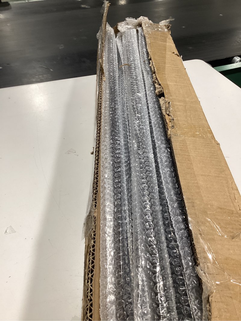 Condition photo showing Good Condition for 1/2 inch wrought iron plain bar balusters - hollow iron square metal stair balusters - metal spindles for indoor staircase, satin black (30 pack)