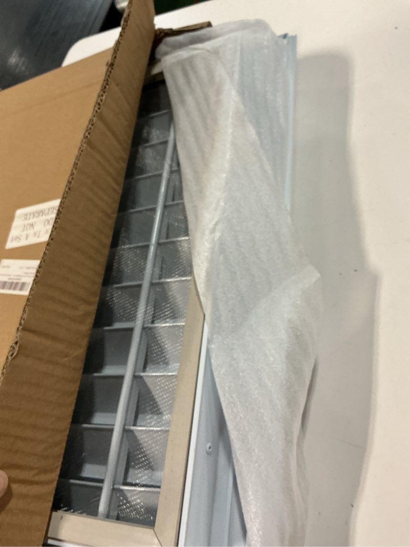 Condition photo showing Good Condition for gisafai 2 pcs 12" x 18" gable vent aluminum alloy wall vents shed attic window with screen return air grill with screws, for ventilation exterior doors wall house (white) 12" x 18" white