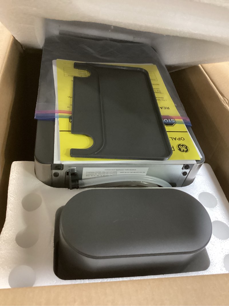 Condition photo showing As Is for GE Profile Opal 2.0 XL with 1 Gallon Tank, Chewable Crunchable Countertop Nugget Ice Maker, Scoop included, 38 lbs in 24 hours, Pellet Ice Machine with WiFi & Smart Connected, Stainless Steel