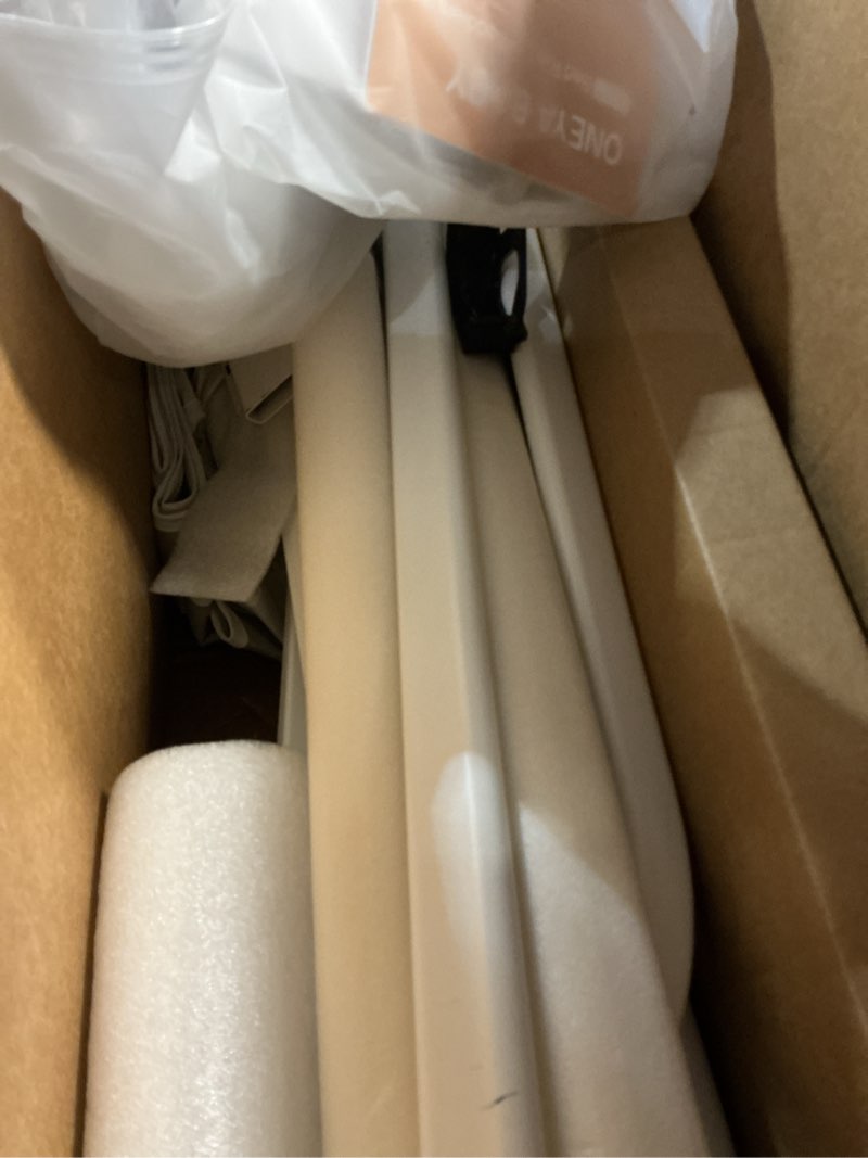 Condition photo showing Good Condition for 2 piece bed rails for queen bed, no-drill needed baby bed rail guard for toddlers with height adjustable, thickened child safety side railing guards/bedrail for kids, white/grey, 60x78.7inches 2 sides for queen size(no-nail required) grey/white