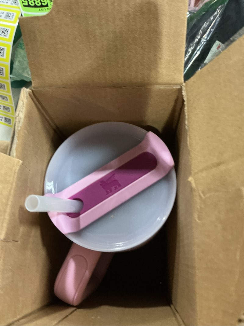 Condition photo showing New/Like New for STANLEY Quencher H2.0 Tumbler with Handle and Straw 40 oz | Flowstate 3-Position Lid | Cup Holder Compatible for Travel | Insulated Stainless Steel Cup | BPA-Free | Cherry Blossom 40 Ounces Cherry Blossom