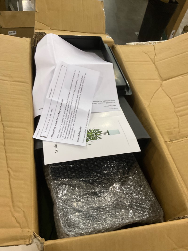 6FT Artificial Dracaena Tree, Fake Tree Indoor with Black Tall Planter,Tall Artificial Plants Indoor