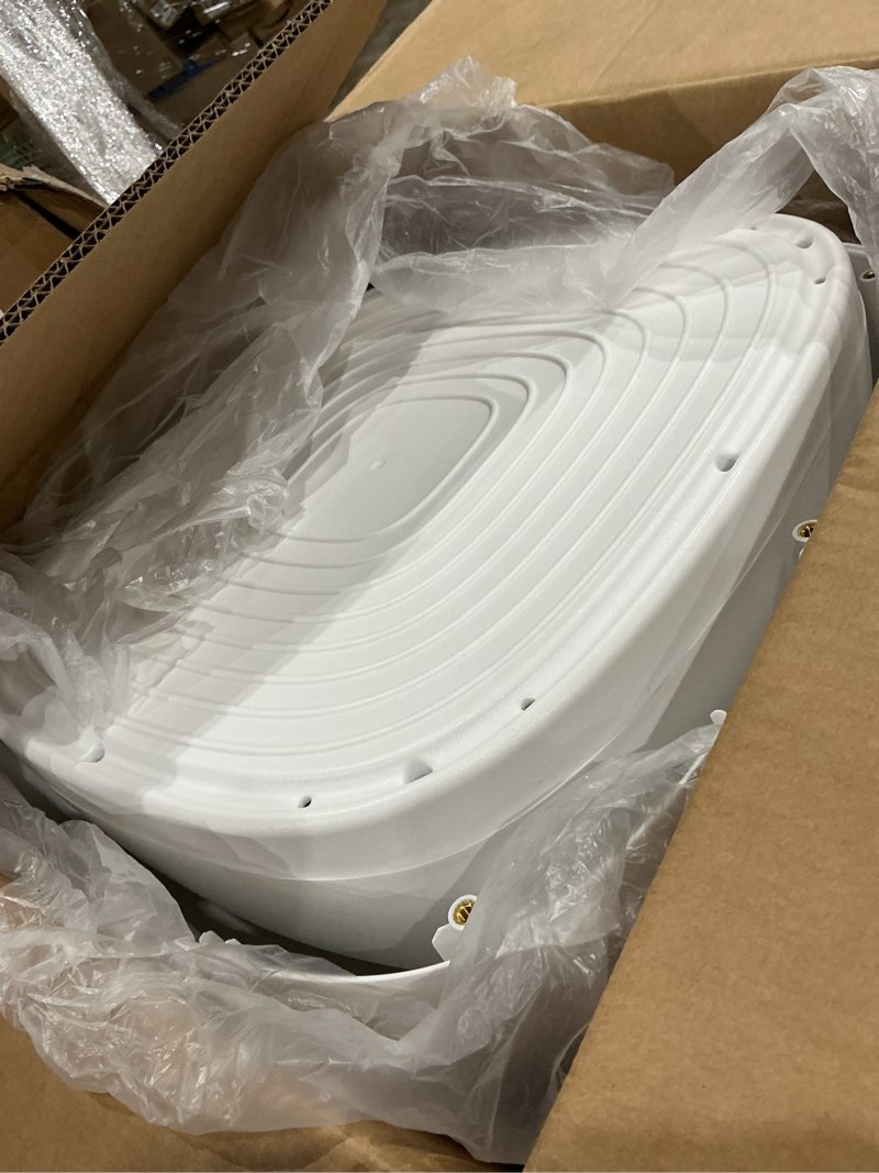 Condition photo showing Good Condition for 26" pool stools for underwater, pre-weighted pool bar stool prevents floating, easy assembly non-float submersible seats, vinyl-safe waterproof chairs for inground pool, sun shelf & patio-white