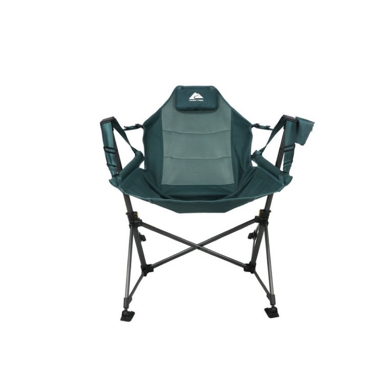ozark trail swing hammock chair with built-in pillow, green current price is 