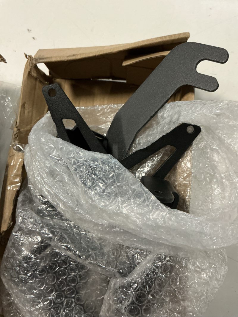 Condition photo showing As Is for Flip-Up Front License Plate Mount for 10" Hawse Fairlead, No Drill License Plate Holder, Universal License Plate Bracket Compatible with Pickup Truck Off-Road Car RV Bumper