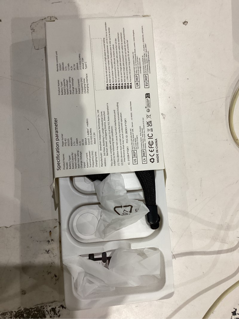 Condition photo showing Good Condition for remote control page turner for kindle paperwhite oasis kobo ereaders, camera camcorder remote controls, page turner clicker for ipad tablets reading novels with wrist strap storage bag