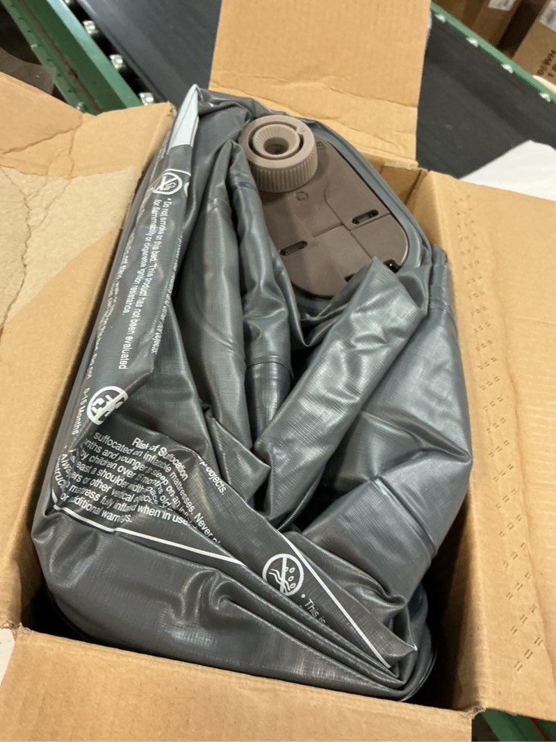 Condition photo showing As Is for ozark trail 16" queen air mattress with built-in electric pump