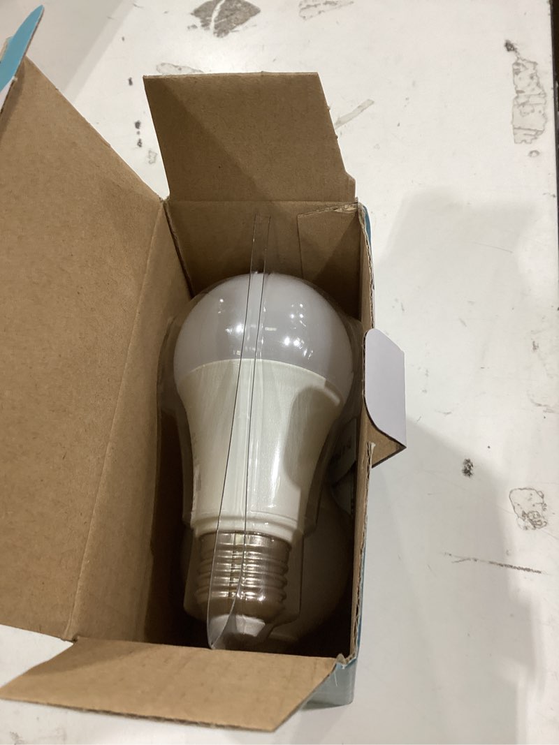 Condition photo showing Good Condition for motion sensor light bulbs, 13w (100watt equivalent), motion activated dusk to dawn security led bulb, 5000k daylight, energy-efficient, for indoor and outdoor lighting, porch, stairs, hallway 2pack daylight 2 count (pack of 1)