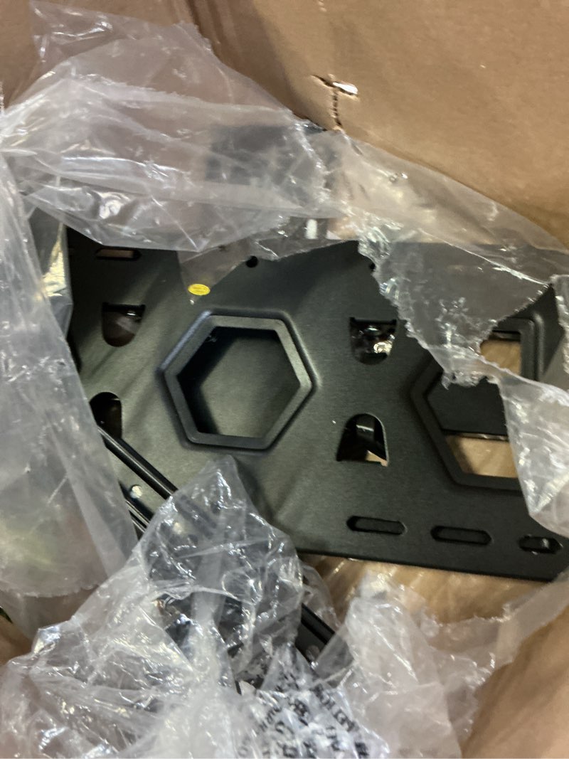 Condition photo showing As Is for usx mount ultra slim tv wall mount 37-75 inch tvs mount with swivel and tilt, low profile full motion bracket with articulating dual arms, up to vesa 400x400 mm max 16" wood studs, holds 99lbs 37-75" ultra slim