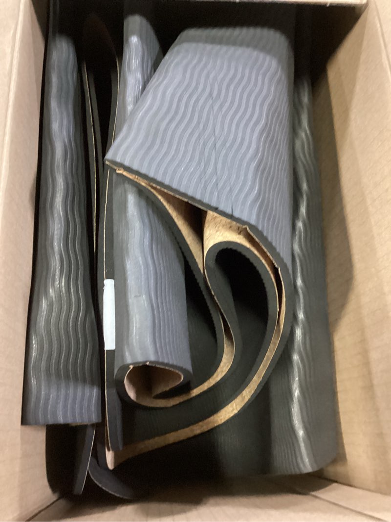 Condition photo showing As Is for manduka eko superlite yoga mat - 1.5mm natural rubber | foldable & travel friendly | soft textured surface | eco-friendly charcoal 71" x 24"