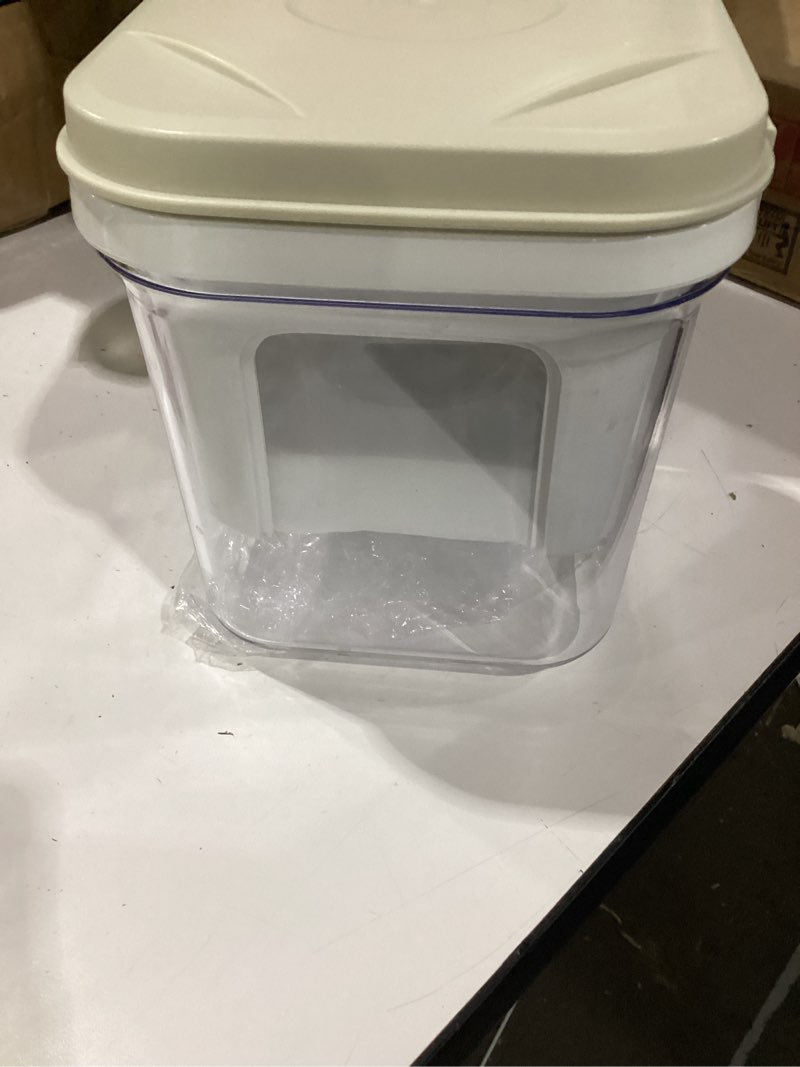Condition photo showing Good Condition for party desserts greek yogurt strainer with lid, yogurt maker, yoghurt filter with ultra fine nylon mesh strainer & pressure filtration, 1.5qt thick & creamy greek yogurt, bpa-free, almond