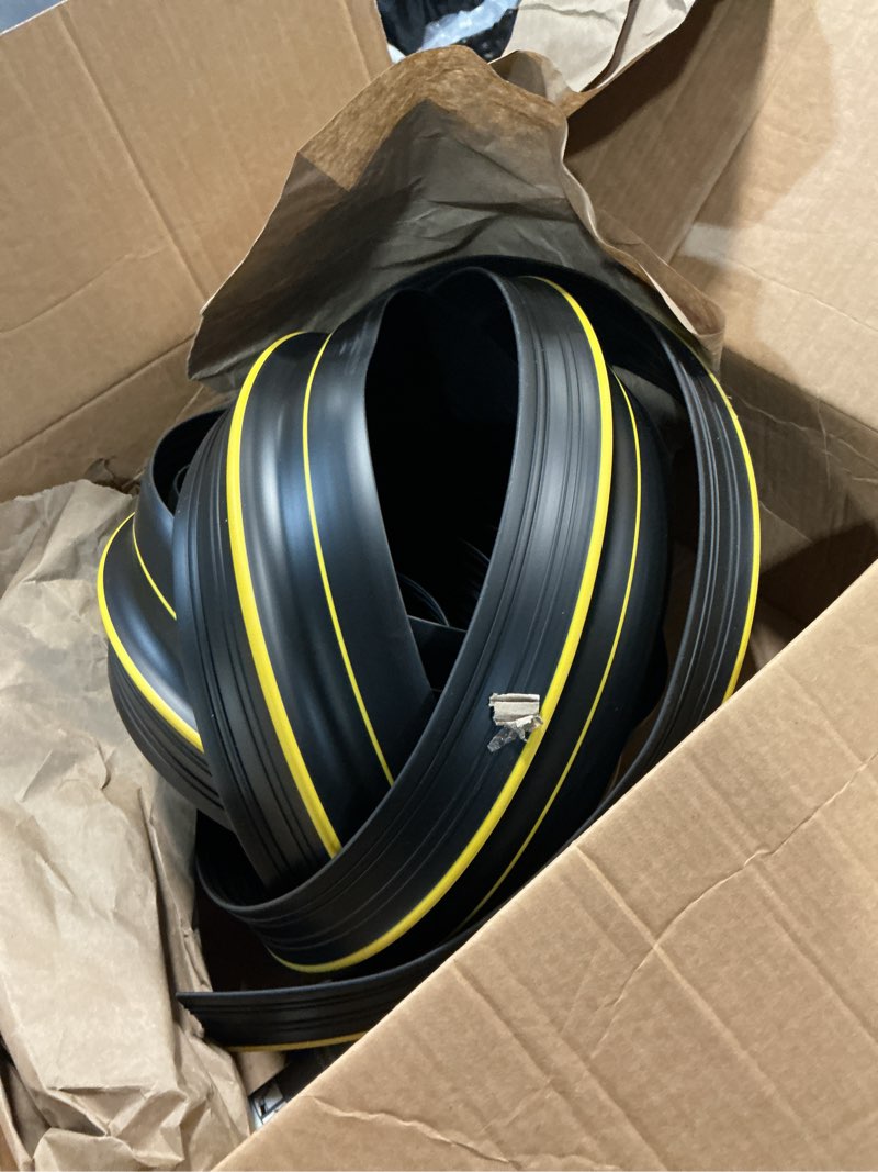 Condition photo showing Good Condition for jin&bao universal garage door threshold seal strip 20ft kit, bottom waterproof rubber weather stripping replacement?yellow, 2 adhesive?