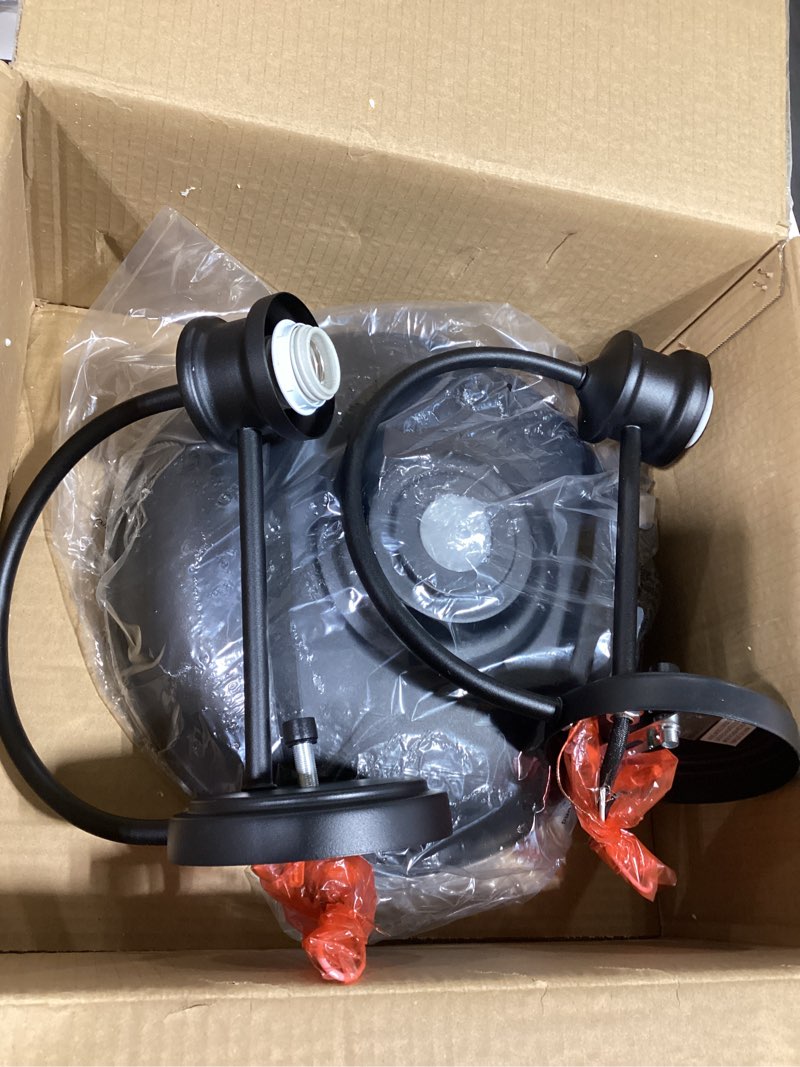 Condition photo showing Good Condition for large farmhouse exterior barn light 14 inch, black industrial gooseneck outdoor wall mount lighting fixture with e26 socket, waterproof exterior light fixture for house, yard, doorway, 2-pack black(14 inch) sensor-free-2pk