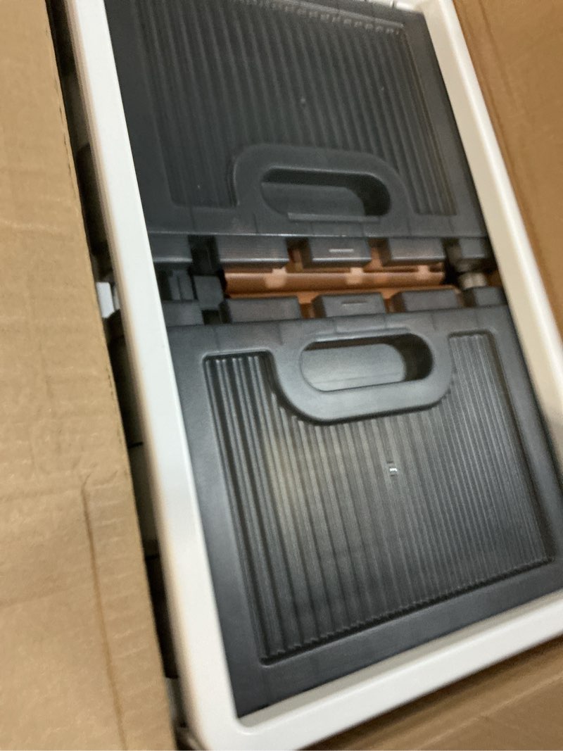 Condition photo showing New/Like New for Storage Bin, Plastic Cabinet, 8.4 Gallon Capacity (32L Per One), 2 Pack, Collapsible Box with Lids, Foldable Drawer, Transparent, Organizers for Home and Office White,Gray 8.4 Gal (32L) × 2