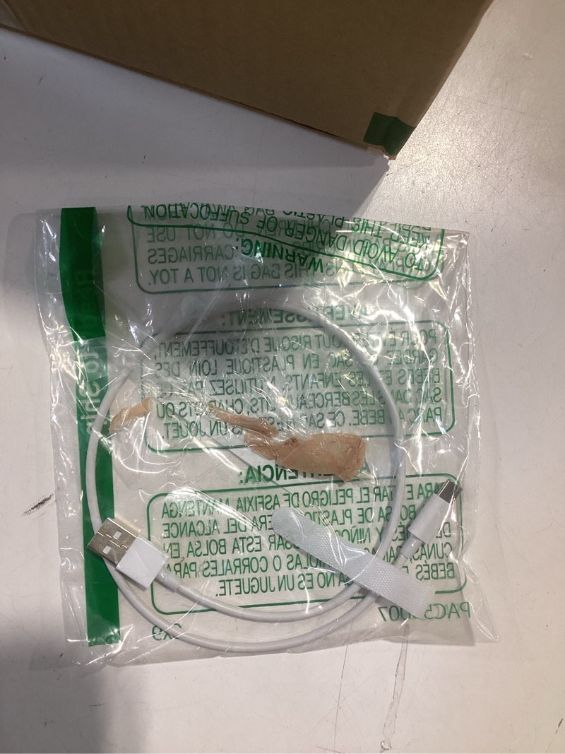 Condition photo showing New/Like New for short usb c car carplay cable, 20 inch usb a to usb c cable for iphone 15/16/16e/17e pro max,15 16 plus,air,ipad 10th gen,ipad pro 12.9/11, air 5th/4th gen charger cord,phone car charging cord(1.5ft) 1.5ft usb a to usb c (for 17/16/15) white