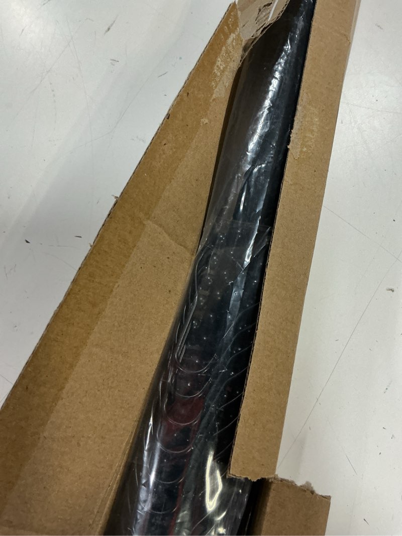Condition photo showing Good Condition for matte black shower curtain rod, 45-72 inches adjustable tension rod no drill, no rust, heavy duty, for bathroom shower stall, rv, windows, closet