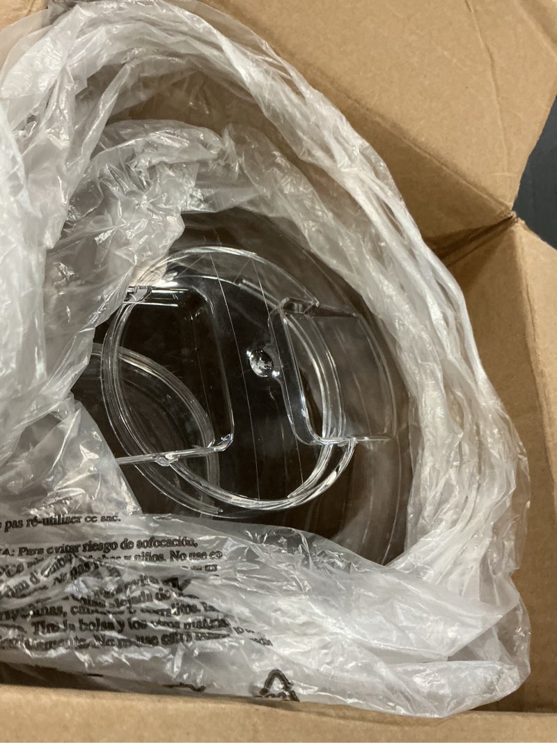Condition photo showing As Is for creativeware 3-gallon beverage dispenser- poly prop beverage dispenser, clear