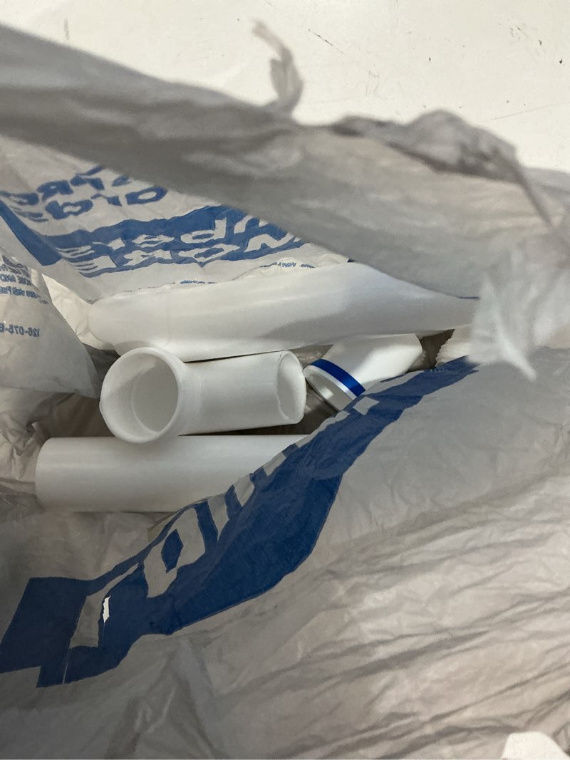 Condition photo showing As Is for (incomplete, missing pieces)dearborn 1-1/2-in plastic wall bend