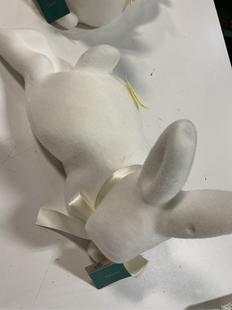 Condition photo showing Good Condition for yellow honeycomb medium easter bunny decor 