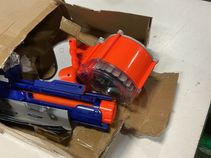 Condition photo showing Good Condition for nerf rampage n-strike elite toy blaster with 25 dart drum slam fire for kids, teens, & adults (amazon exclusive)
