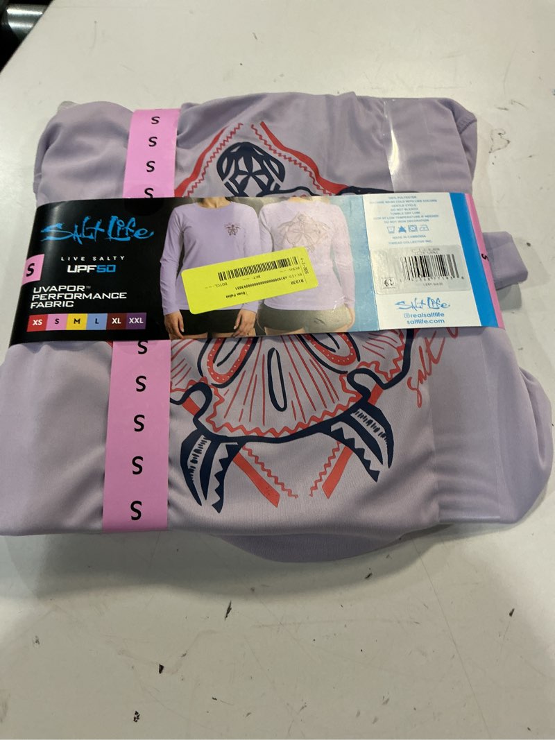 Condition photo showing Good Condition for (size:s)salt life women's long sleeve uv tee