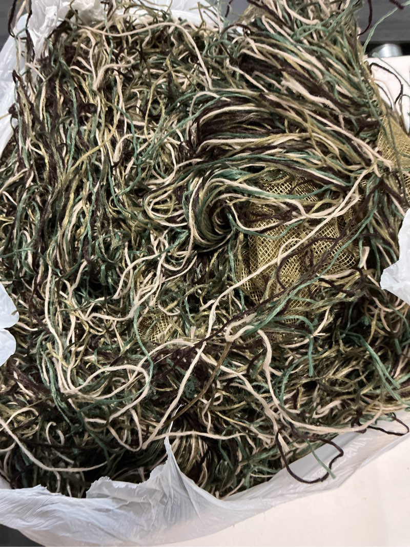 Condition photo showing As Is for AUSCAMOTEK Ghillie Suit Poncho for Hunting Bird Watch Gilly Camouflage Cloak Green