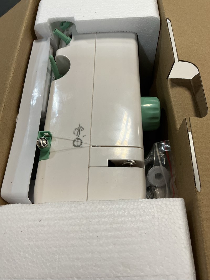 Condition photo showing Good Condition for StitchMaster Pro:Ballet on twin needles.Sewing machine,sewing machine for beginners,Double needle and double thread,16 kinds of stitches.Sewing machine for Household,sewing machine for adults. White