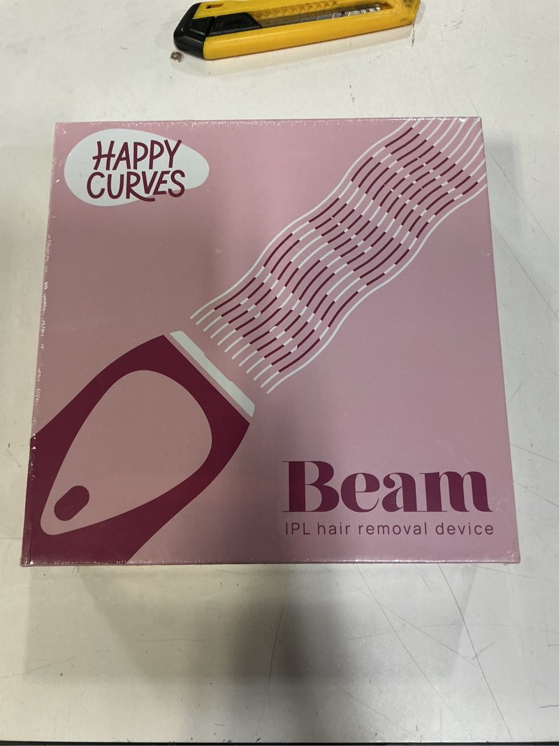 HAPPY CURVES Beam IPL Laser Hair Removal Device - At-Home Permanent Body Hair Removal for Women, Ski