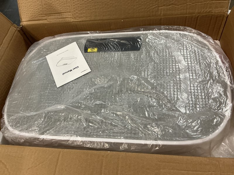 Condition photo showing New/Like New for merach vibration plate exercise machine, whole body workout equipment for women, bluetooth and silicone pedal, vibration plate with auto mode, vibrate fitness platform for home grey