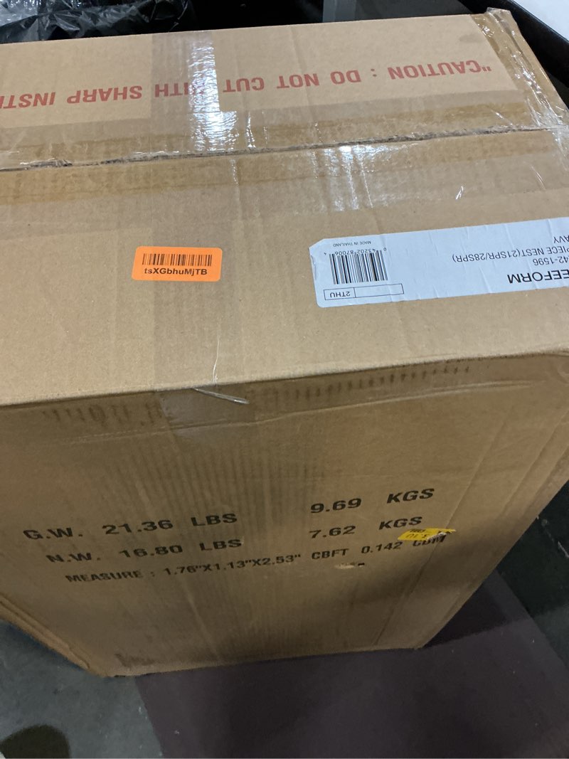 Condition photo showing Good Condition for Samsonite Freeform 2-Piece Luggage Set - Carry-On & Large Checked Luggage with Dual Spinner Wheels - Durable Polypropylene Hardshell - TSA Lock, Airline-Approved - Expandable Hard Shell - Navy 2-Piece Set (Carry-on/Large) Navy