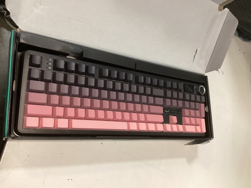 Condition photo showing Good Condition for AULA F108 PRO - Wireless Mechanical Keyboard with Screen & Knob,Full Size Keyboard with 8000mAh Battery,Pre-lubed Switches,Side Printed PBT Keycaps,RGB Backlit Hot Swappable Custom Gaming Keyboards Pink